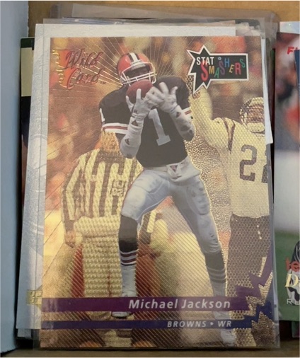 1991 Wild Card Stat Smashers Gold #CSS-98 Michael Jackson — front