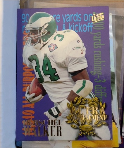 1995 Fleer Ultra #8 Herschel Walker Ultra Achievement — front