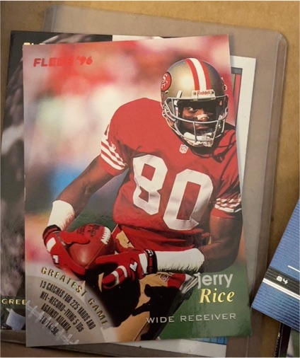 1996 Fleer #126 Jerry Rice — front