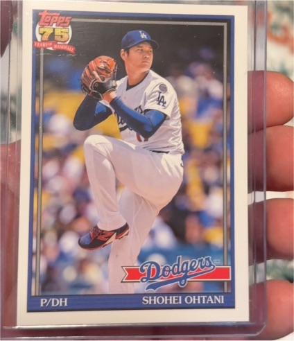 2026 Topps 1991 Topps 75th Anniversary #T91-100 Shohei Ohtani — front