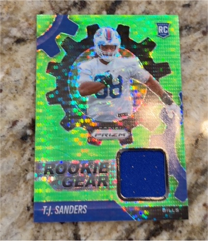 2025 Panini Prizm Rookie Gear #RGR-TSS T.J. Sanders — front