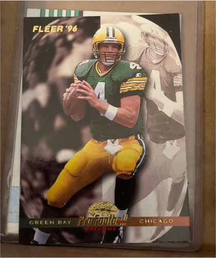 1996 Fleer #187 Brett Favre Green Bay Packers — front