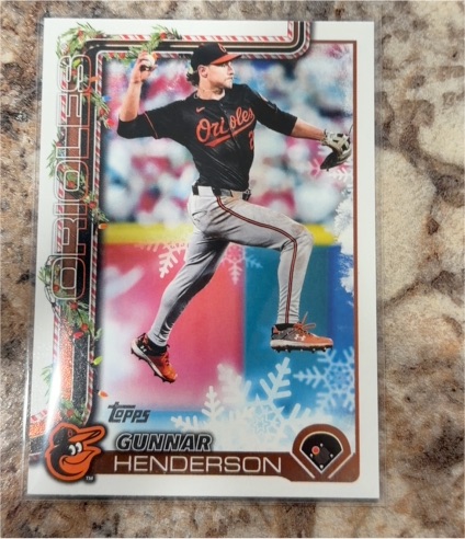 2025 Topps Holiday #H18 Gunnar Henderson — front