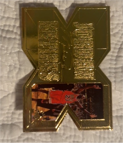 1999 Upper Deck 22kt Gold Jordan Retires Michael Jordan — front