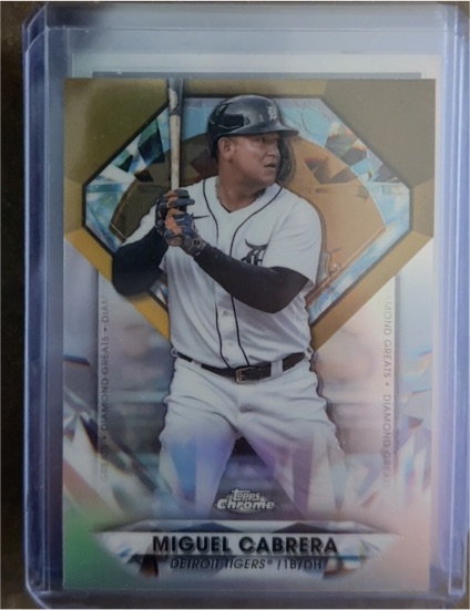 2022 Topps Chrome Update #DGC-33 Miguel Cabrera Diamond Greats Die Cuts — front