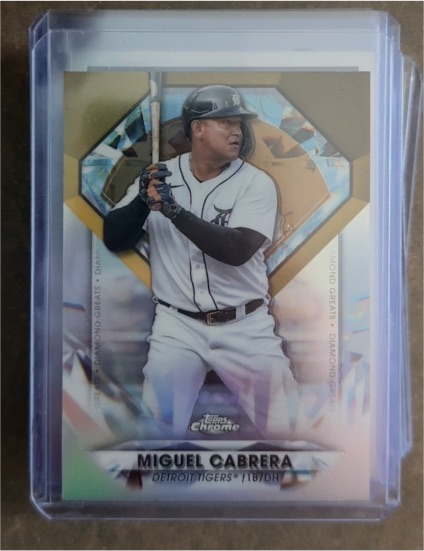 2022 Topps Chrome Update #DGC-33 Miguel Cabrera Diamond Greats — front