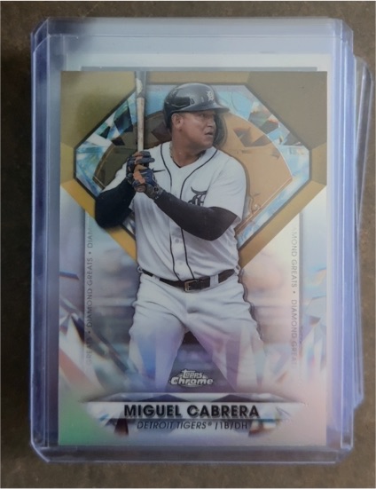 2022 Topps Chrome Update Diamond Greats Die-Cuts #DGC-33 Miguel Cabrera — front