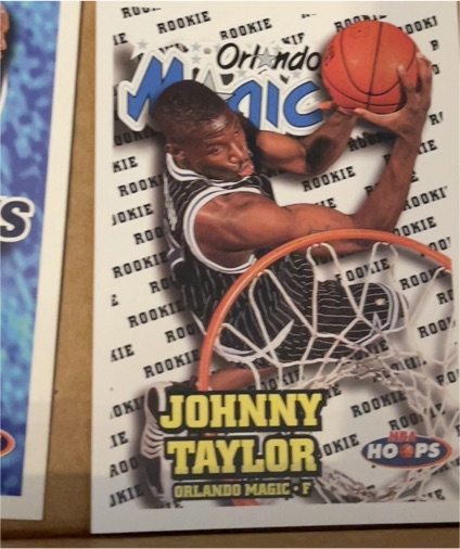 1997-98 Hoops #197 Johnny Taylor Rookie Orlando Magic — front
