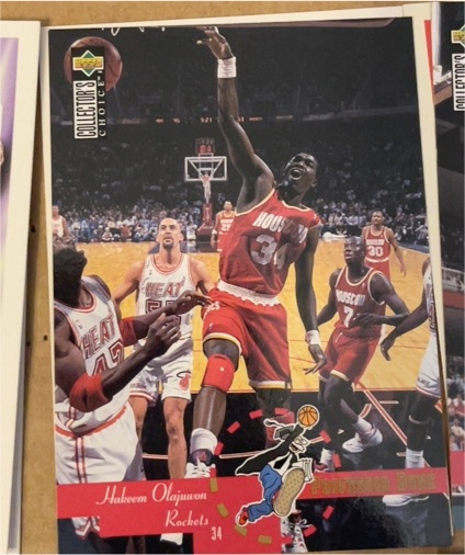 1995-96 Upper Deck Collector's Choice #196 Hakeem Olajuwon — front