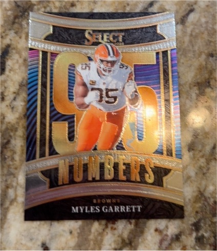 2025 Panini Select #4 Myles Garrett Select Numbers — front