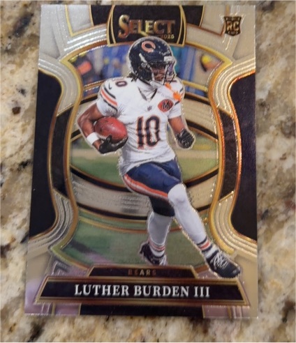 2025 Panini Select Concourse #72 Luther Burden III Rookie Chicago Bears — front