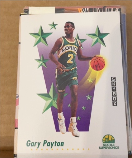 1991 Skybox #510 Gary Payton — front