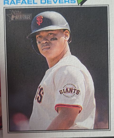 2026 Topps Heritage #62 Rafael Devers — front