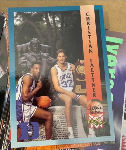 1992 Front Row Draft Picks #43 Christian Laettner — front