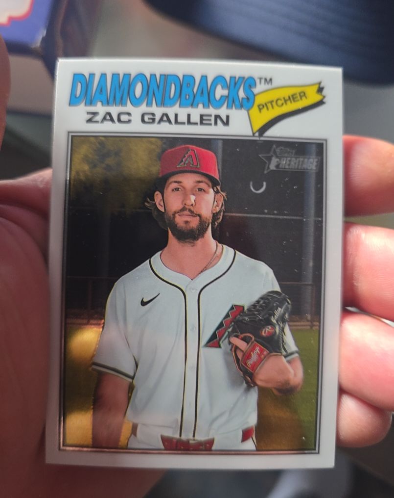 2026 Topps Heritage #254 Zac Gallen — front