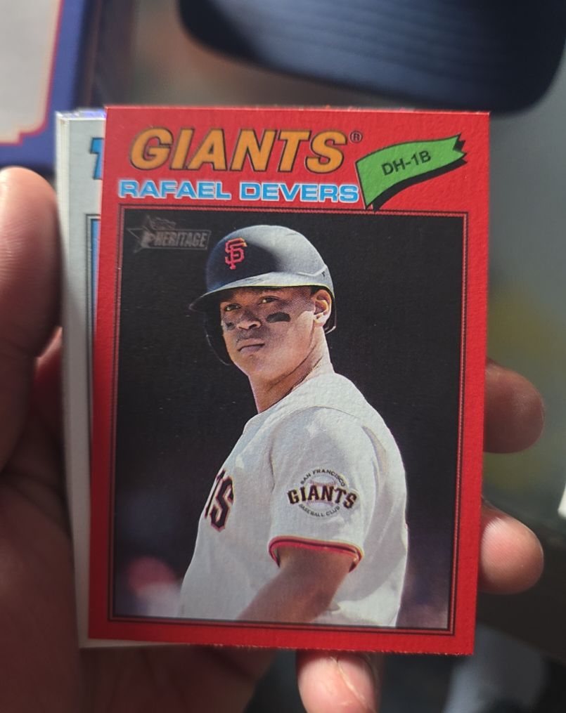 2026 Topps Heritage #62 Rafael Devers — front