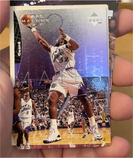 1997 Upper Deck #T54 Karl Malone — front