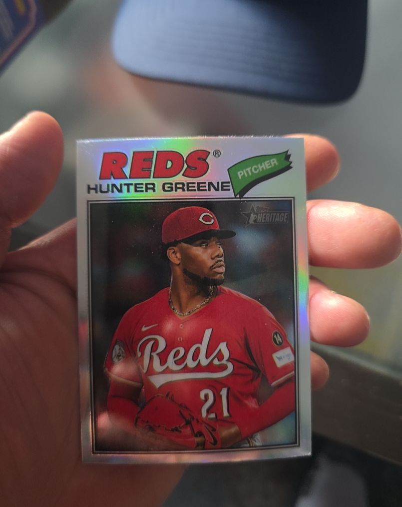 2026 Topps Heritage #53 Hunter Greene — front