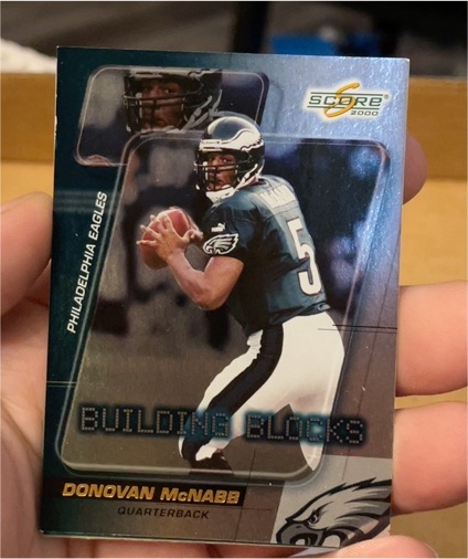 2000 Score #BB22 Donovan McNabb Building Blocks — front