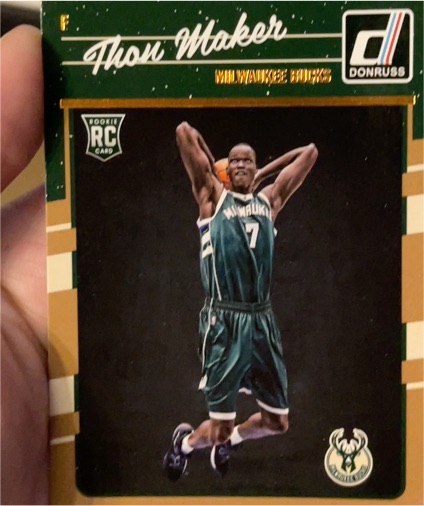 2016-17 Donruss #160 Thon Maker Rookie Milwaukee Bucks — front