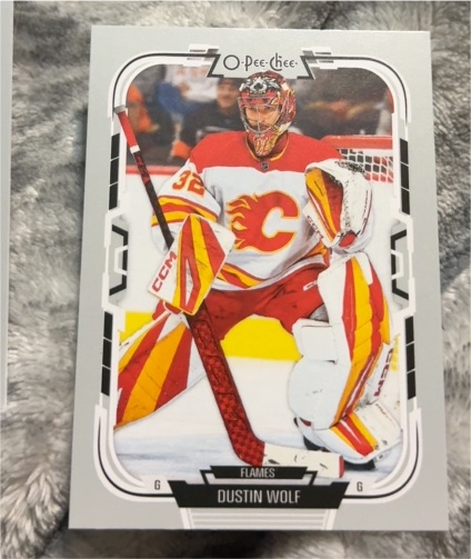 2025-26 O-Pee-Chee #96 Dustin Wolf — front