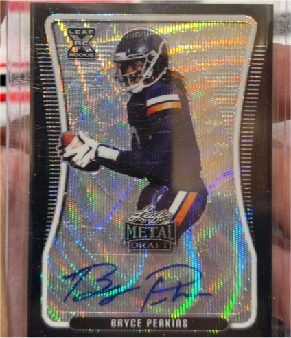 2020 Leaf Metal Draft #BA-BP1 Bryce Perkins — front