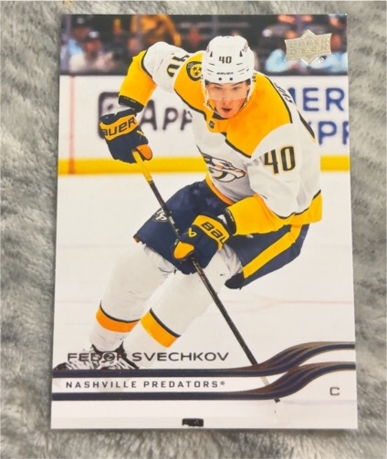 2025-26 Upper Deck #350 Fedor Svechkov Nashville Predators — front
