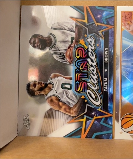 2024 Topps Chrome Cosmic #SC-9 Jayson Tatum & Jaylen Brown Star Clusters — front