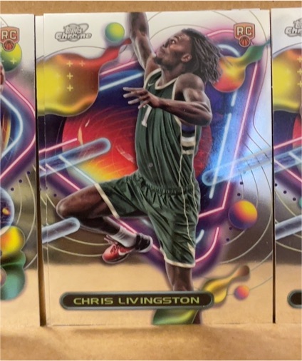 2023-24 Topps Cosmic Chrome #197 Chris Livingston — front