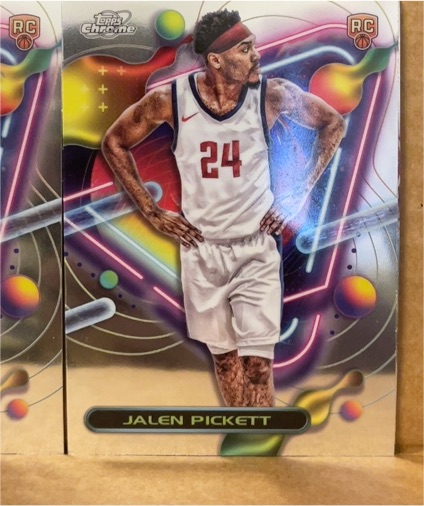 2023-24 Topps Chrome Cosmic #179 Jalen Pickett — front