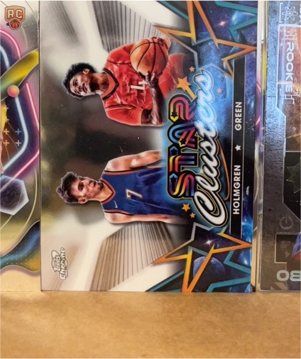 2023-24 Topps Chrome Cosmic #SC-11 Jalen Green, Chet Holmgren Star Clusters — front