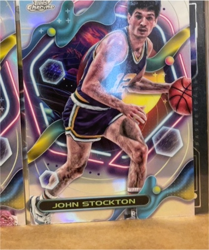 2023-24 Topps Cosmic Chrome #147 John Stockton — front