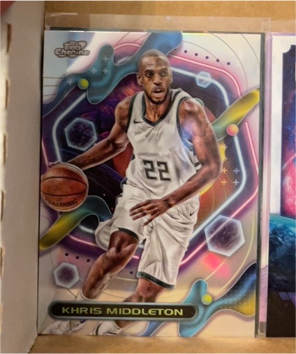 2023-24 Topps Chrome Cosmic #72 Khris Middleton — front