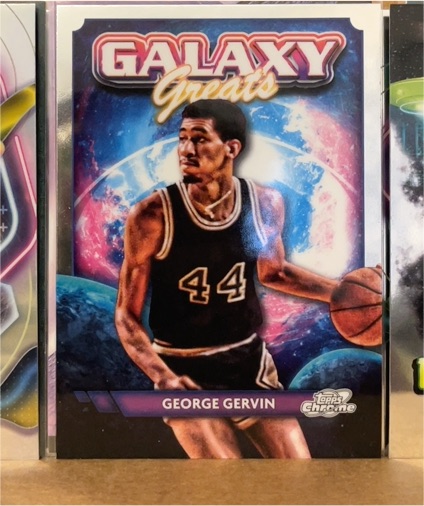 2023-24 Topps Chrome Cosmic #GG-32 George Gervin Galaxy Greats — front