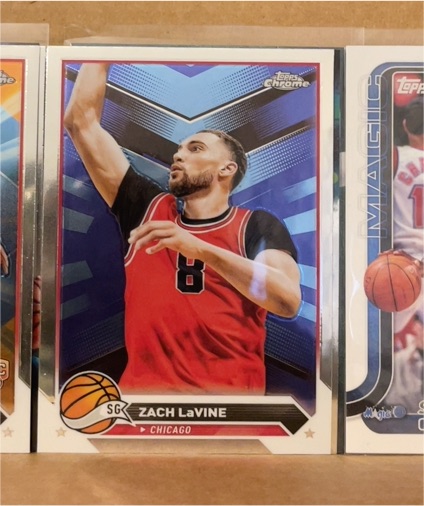 2023-24 Topps Chrome #55 Zach LaVine Chicago Bulls — front