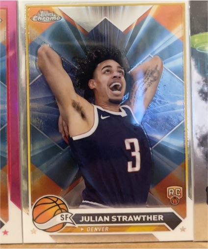 2023-24 Topps Chrome #134 Julian Strawther — front