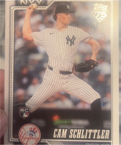 2026 Topps #111 Cam Schlittler — front