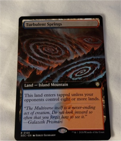 2020 Magic: The Gathering #105 Turbulent Springs — front