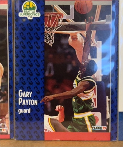 1991-92 Fleer #194 Gary Payton — front