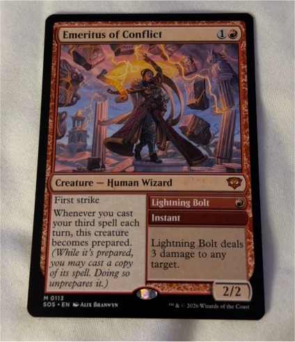 2026 Magic: The Gathering #113 Emeritus of Conflict — front