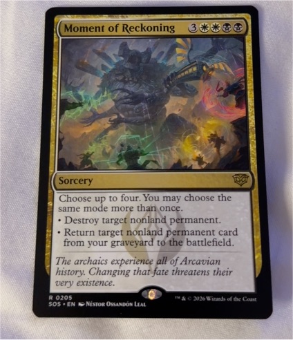 Moment of Reckoning #205 Secrets of Strixhaven — front