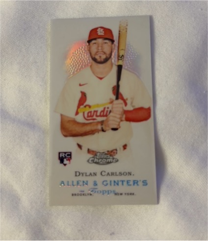 2021 Topps Allen & Ginter Chrome #MRD-7 Dylan Carlson — front
