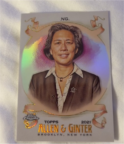 2021 Topps Allen & Ginter Chrome #226 Kim Ng — front