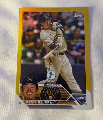 2023 Topps Series 1 1st Edition #104 Keston Hiura — front