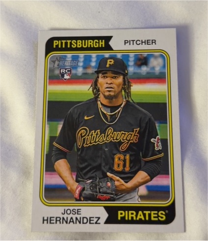 2023 Topps Heritage #695 Jose Hernandez — front