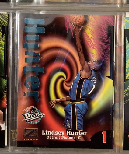 1997-98 SkyBox Z-Force #96 Lindsey Hunter — front