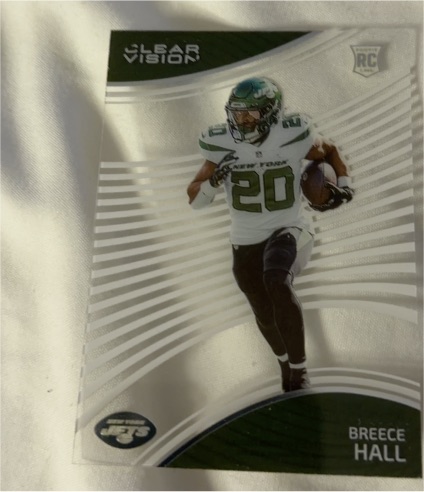 2022 Panini Chronicles Clear Vision #CVR-2 Breece Hall — front