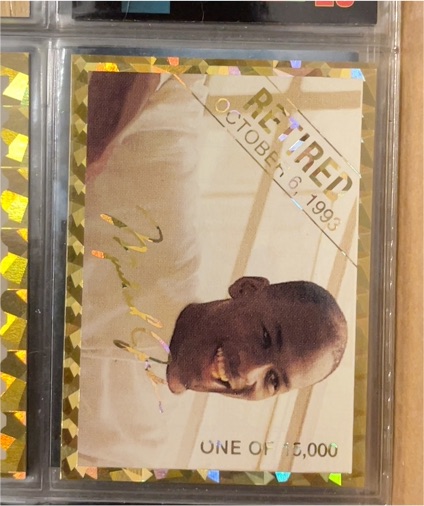 1993-94 Arena Sports #NNO Michael Jordan Retirement Card — front