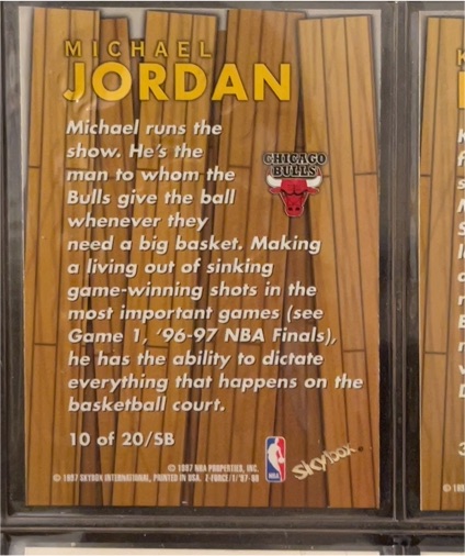 1997 Upper Deck Choice #10 Michael Jordan — front