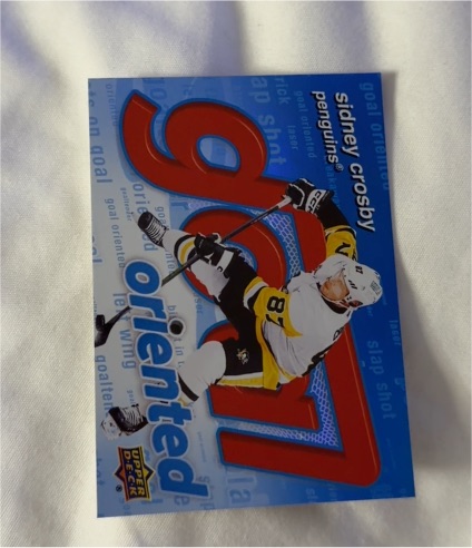 2025-26 Upper Deck #GO-18 Sidney Crosby Goal Oriented — front